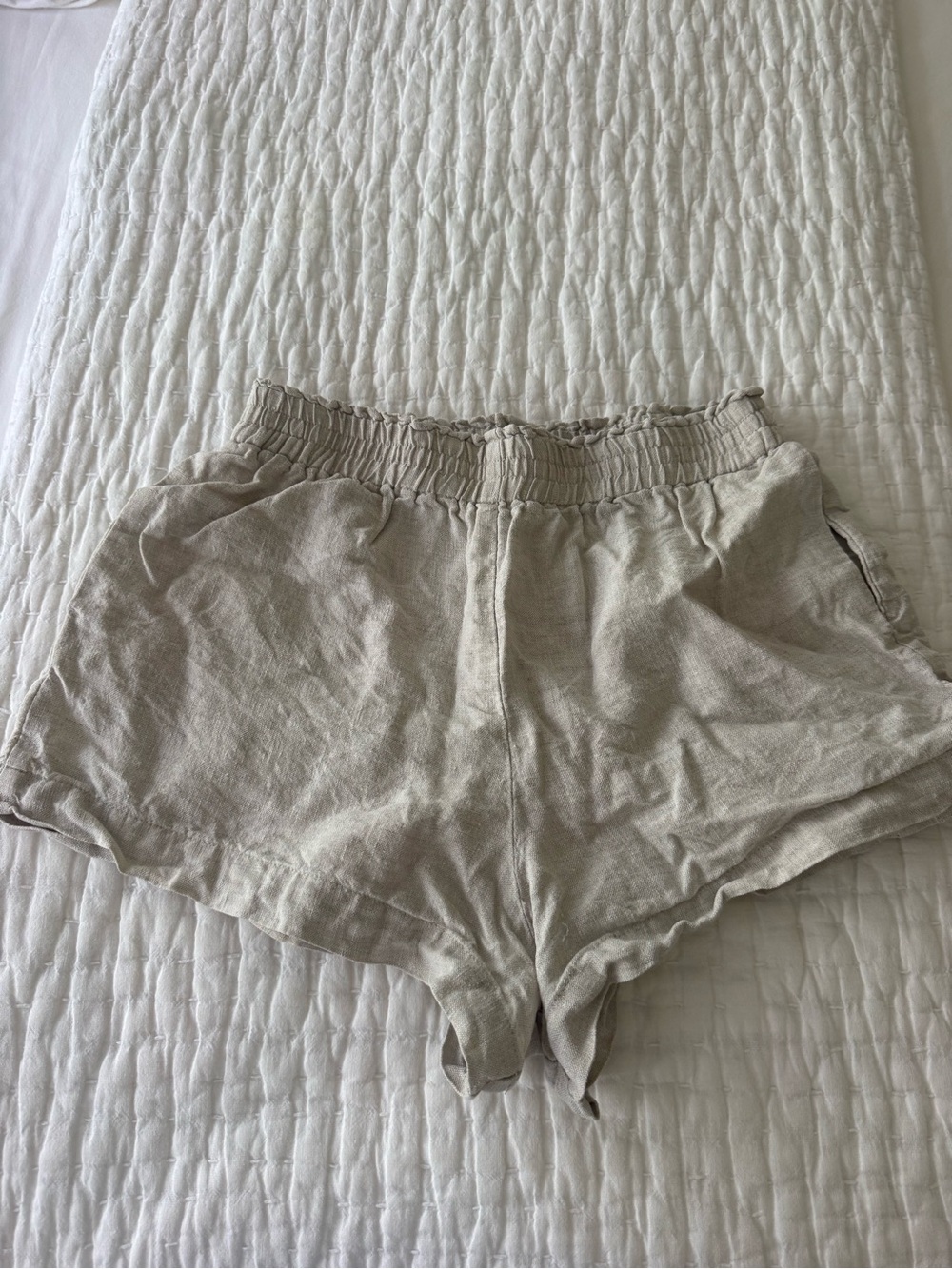 Reformation linen shorts